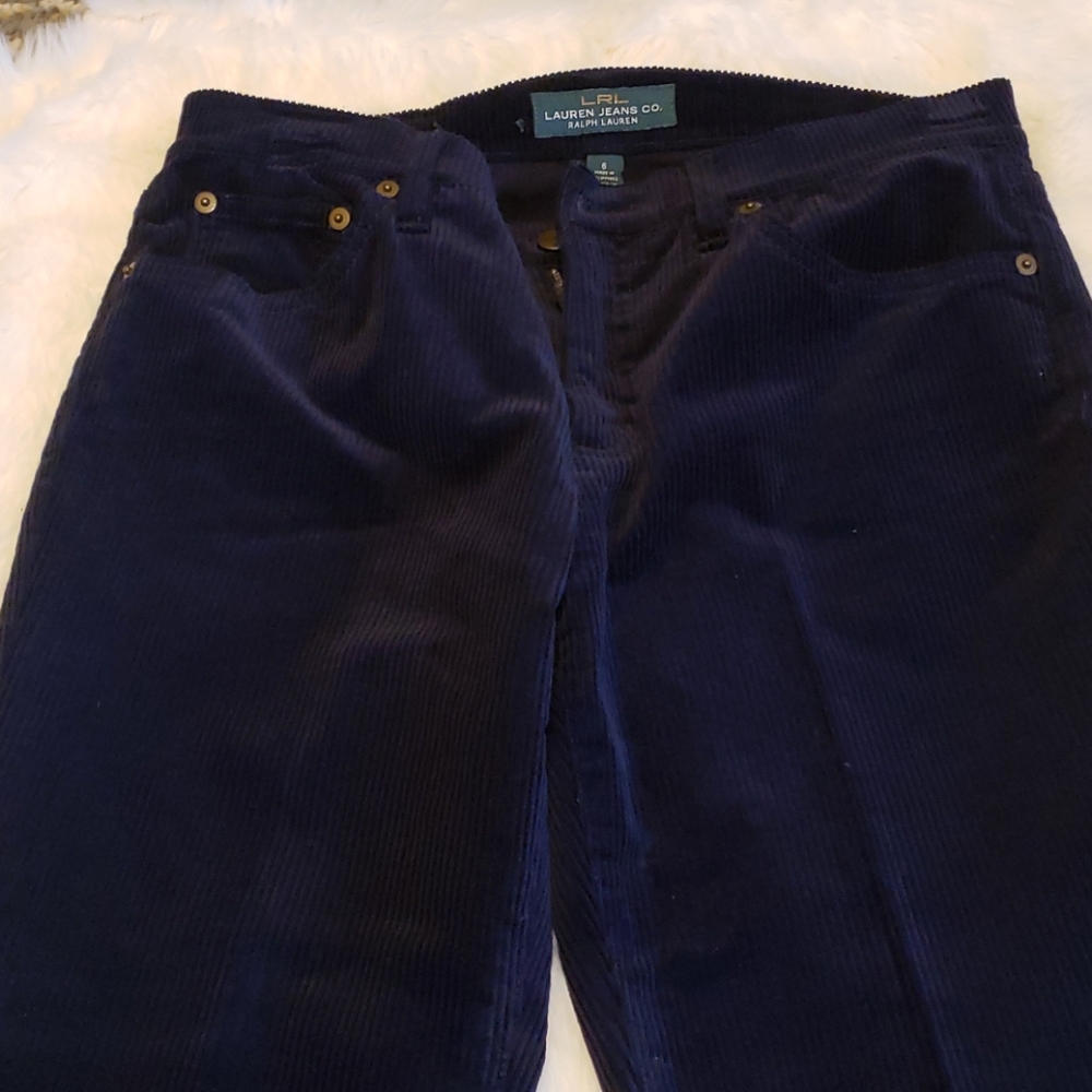 Dark  blue Ralph Lauren corduroy a long pan